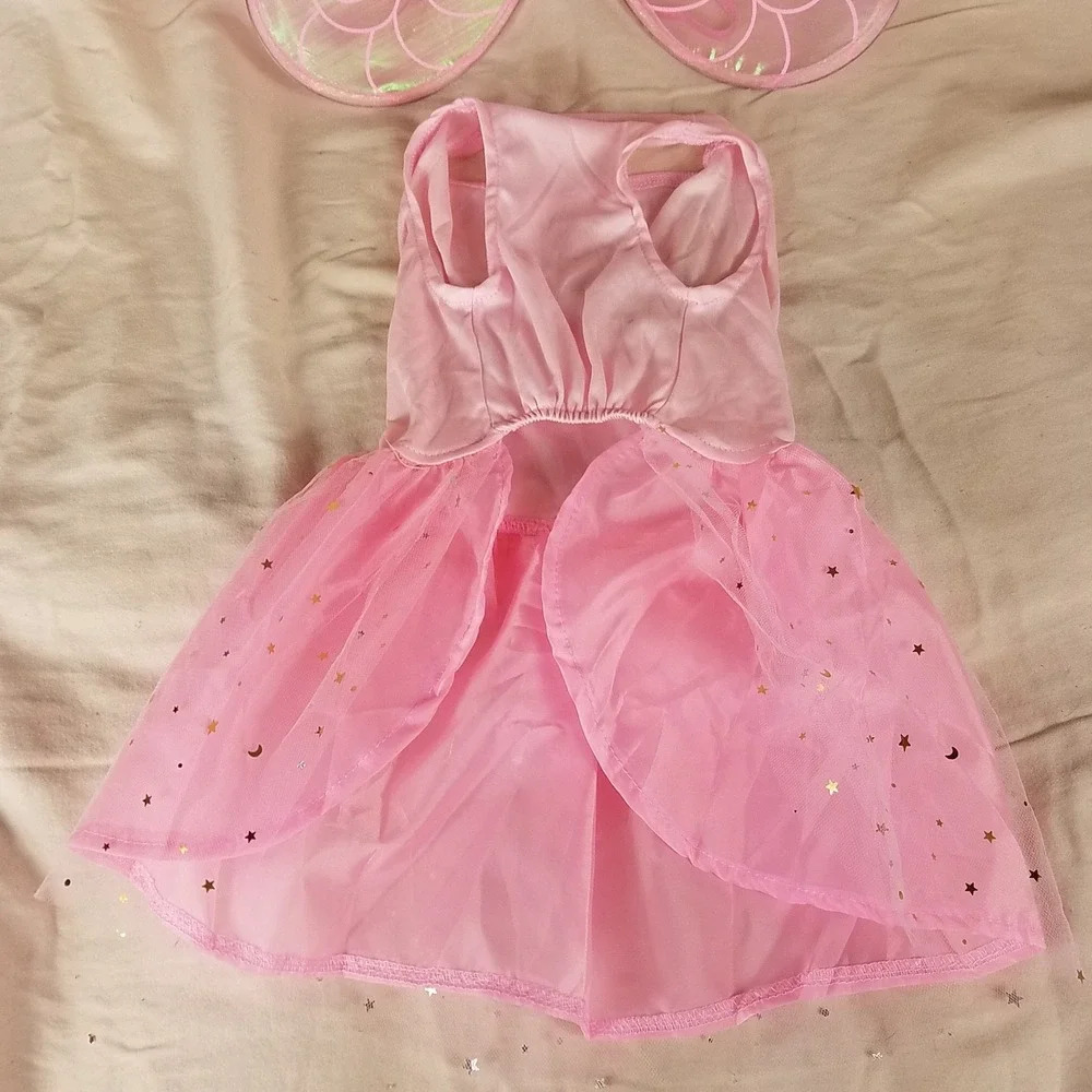 Funcredible birthday Fairy Costume Kids Pink Excellent Light Up Wings Girl Dress